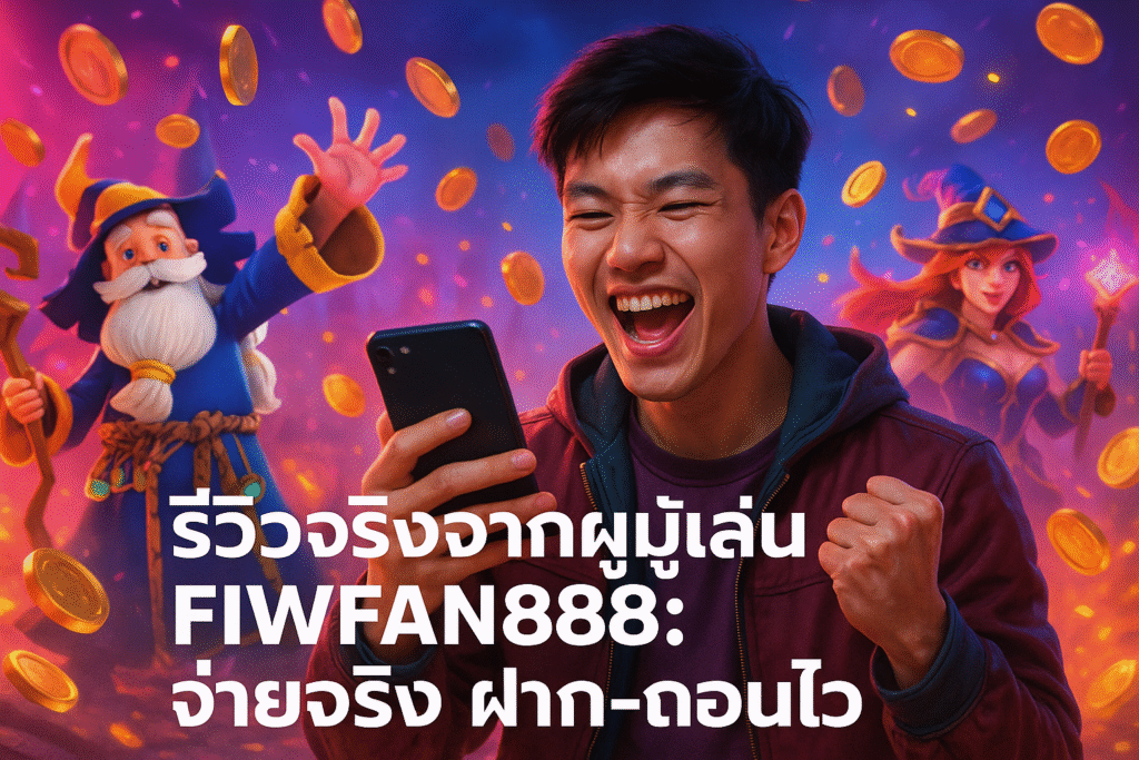 รีวิวจริงจากผู้เล่น FIWFAN888: จ่ายจริง ฝาก-ถอนไว